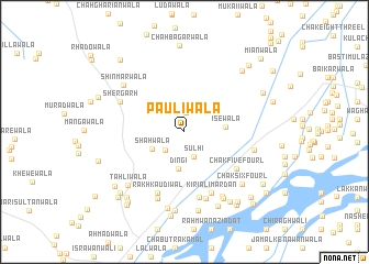 map of Pauliwāla