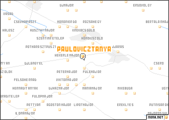 map of Paulovicztanya