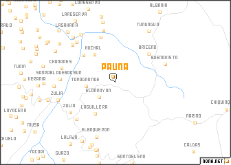 map of Pauna