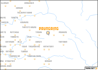 map of Paungaing