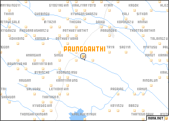map of Paungdawthi