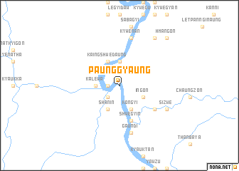 map of Paunggyaung