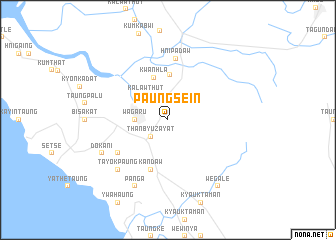 map of Paungsein