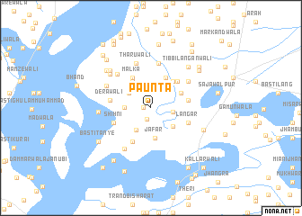 map of Paunta