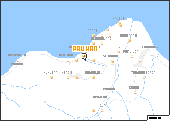 map of Pauwan