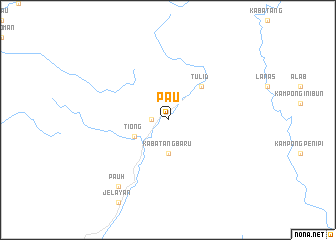 map of Pau