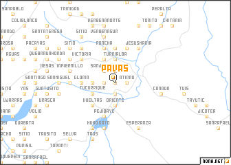 map of Pavas
