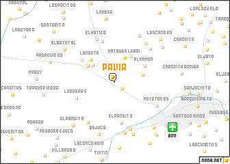 map of Pavía