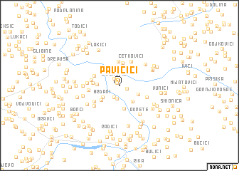 map of Pavičići