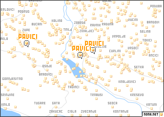 map of Pavići