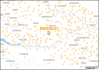 map of Pavkovići