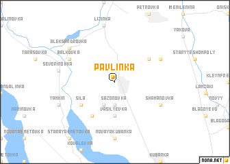 map of Pavlinka