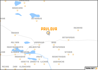 map of Pavlova