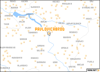 map of Pavlovića Brod