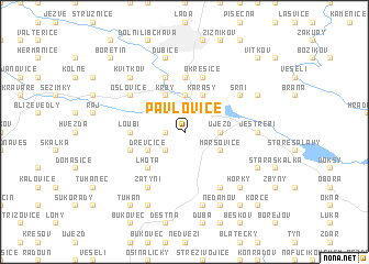 map of Pavlovice