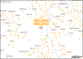 map of Pavlovići