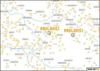 map of Pavlovići