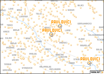 map of Pavlovići