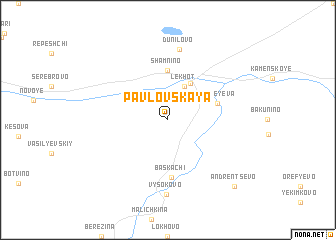 map of Pavlovskaya