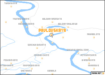 map of Pavlovskaya