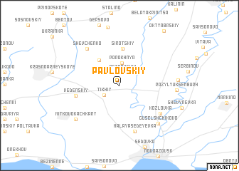 map of Pavlovskiy