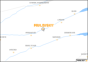 map of Pavlovskiy