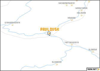 map of Pavlovsk