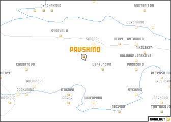 map of Pavshino