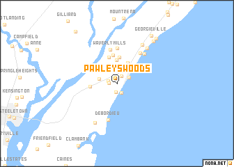 map of Pawleys Woods