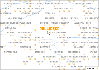 map of Pawliczka