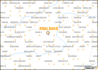 map of Pawłówka