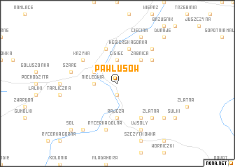 map of Pawlusów