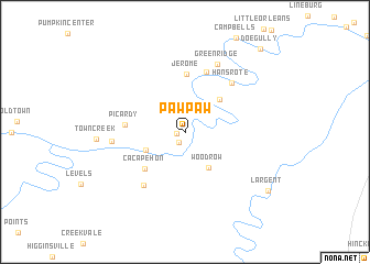 map of Paw Paw