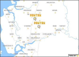 map of Pawtaw