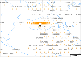 map of Payahnitsu Anauk