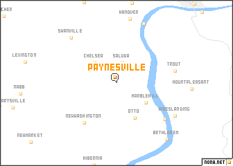 map of Paynesville