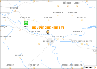map of Payrin-Augmontel
