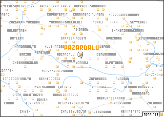 map of Pāzardālū
