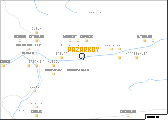map of Pazarköy