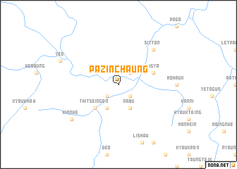 map of Pazinchaung