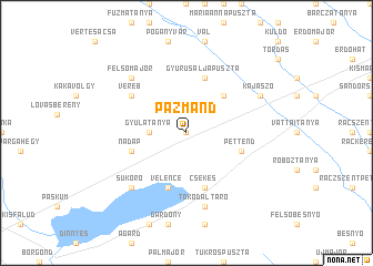 map of Pázmánd