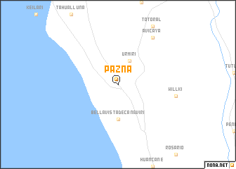 map of Pazña