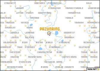 map of Pazun-aing