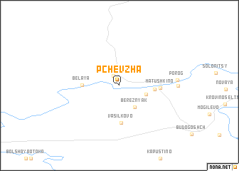 map of Pchevzha