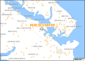 map of Peacock Manor