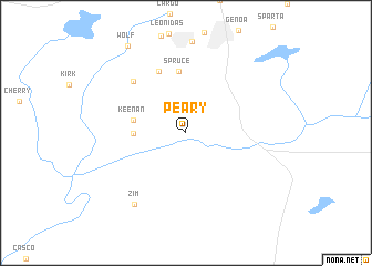 map of Peary