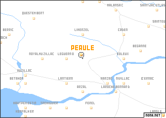 map of Péaule