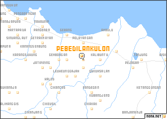 map of Pebedilan-kulon