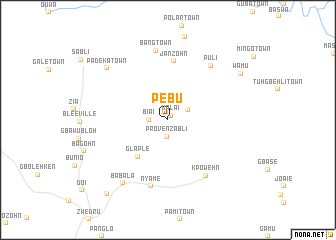 map of Pebu