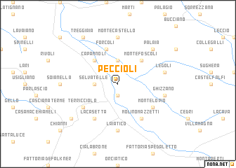 map of Peccioli